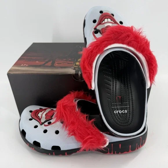 Crocs IT Chapter 2 Pennywise Face Classic Clogs Adult Men's Size 9 New With Box